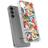 Disney Friends Retro Goofy Stamps Art Galaxy S24 Plus Clear Case